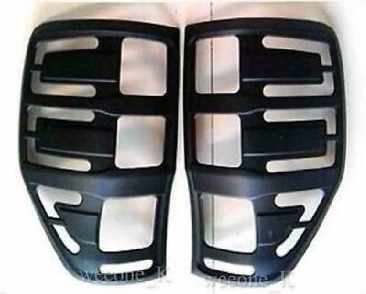 Tail Light Covers for Ford Ranger T6 (2012-2015) - Black Matt Color Trim