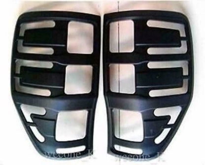Tail Light Covers for Ford Ranger T6 (2012-2015) - Black Matt Color Trim