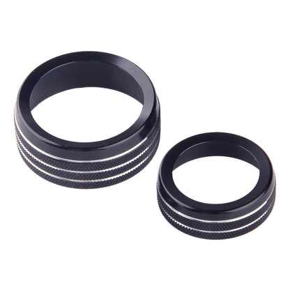 Black Climate Volume Knob Ring Cover for Grand Cherokee (2014-2021)