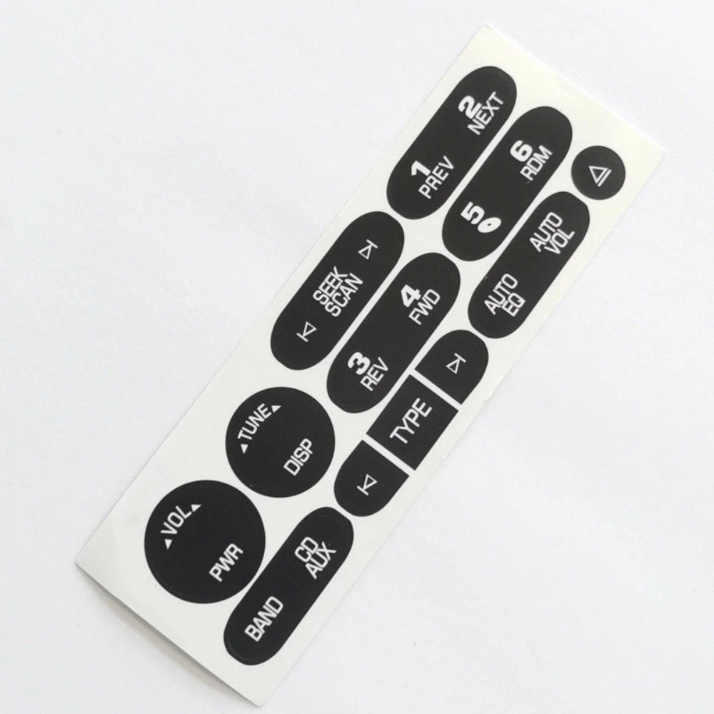 Car Radio Button Repair Decal Sticker for Cadillac Isuzu (2002-2006)
