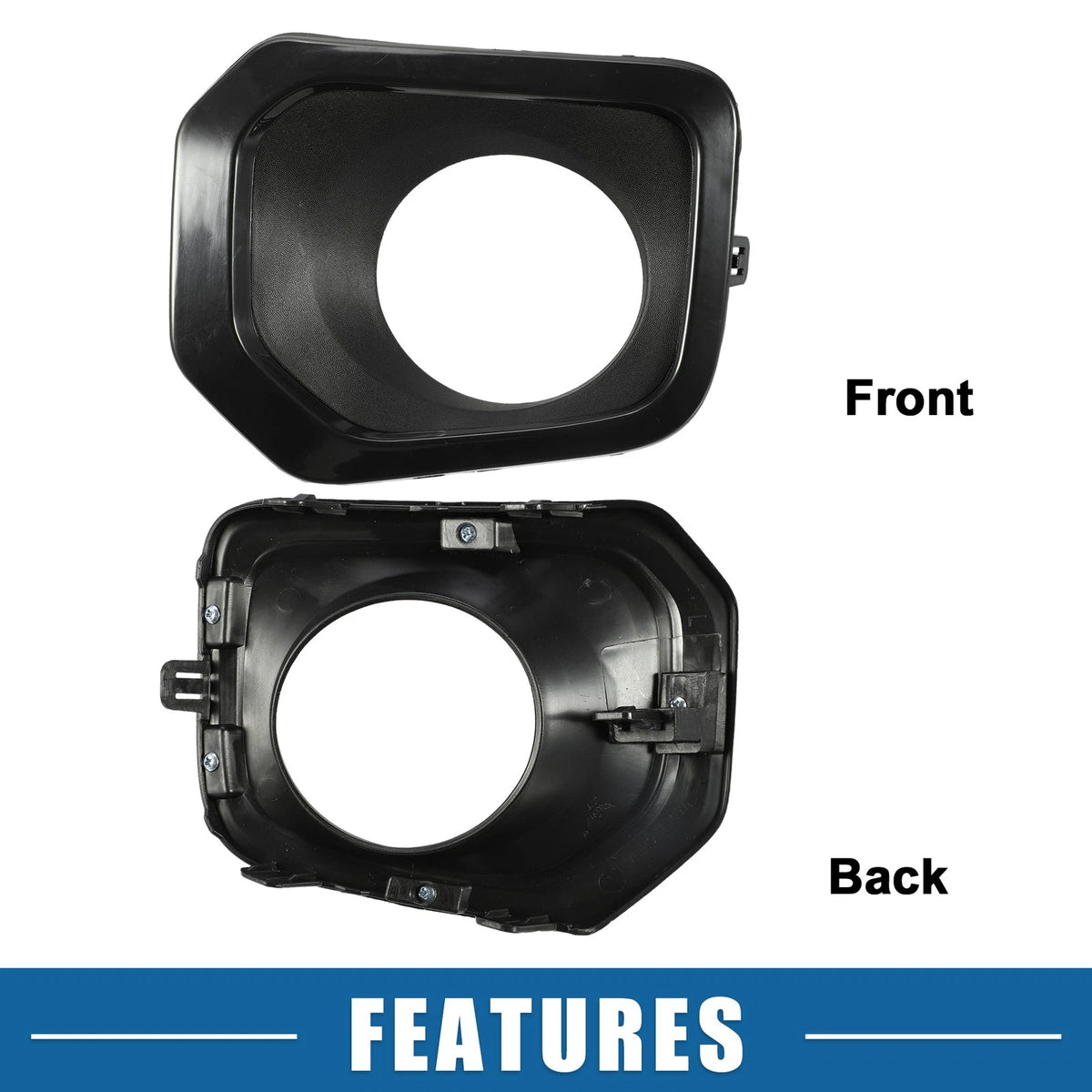 Front Left Fog Light Grille Cover for Toyota Tacoma (2016-2020)