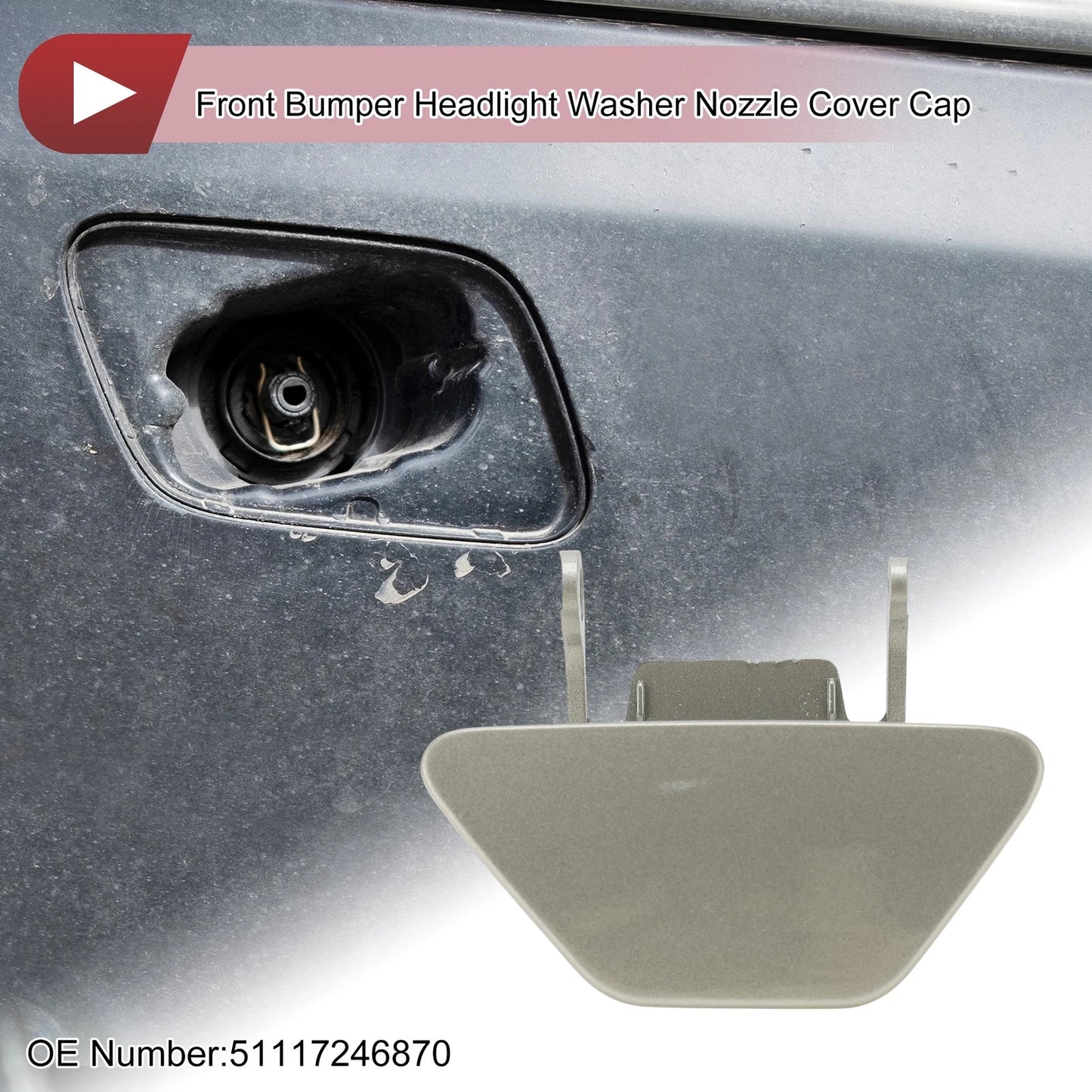 Bumper Trim Nozzle Cover for BMW 528i (2012-2013) Bronze