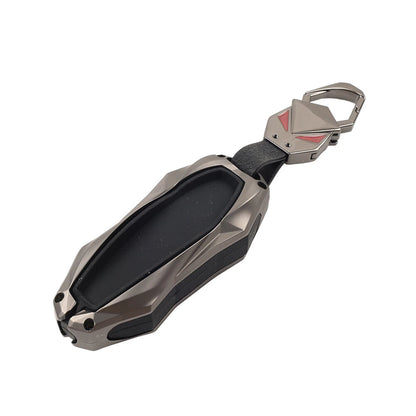 Black Smart Key Fob Cover Case for Porsche Cayenne Panamera 911 Macan (2010-2023)