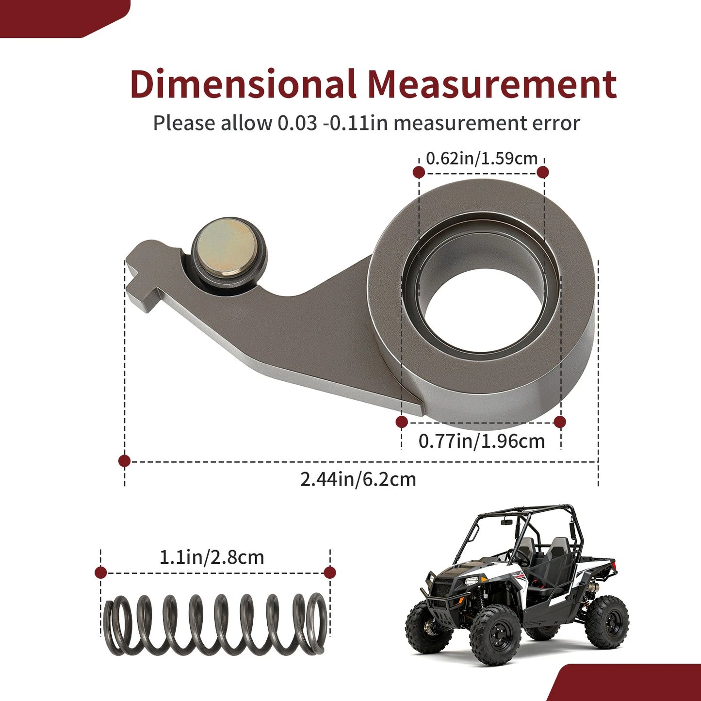 Drive Train Roller Pawl & Spring for Polaris ACE (2016–2019)