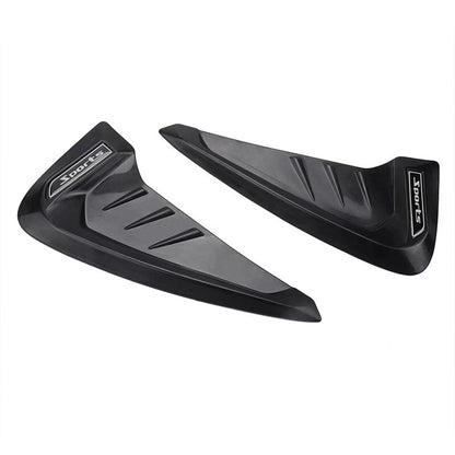 2 x Universal Glossy Black Car Exterior Side Fender Vent Air Wing Covers