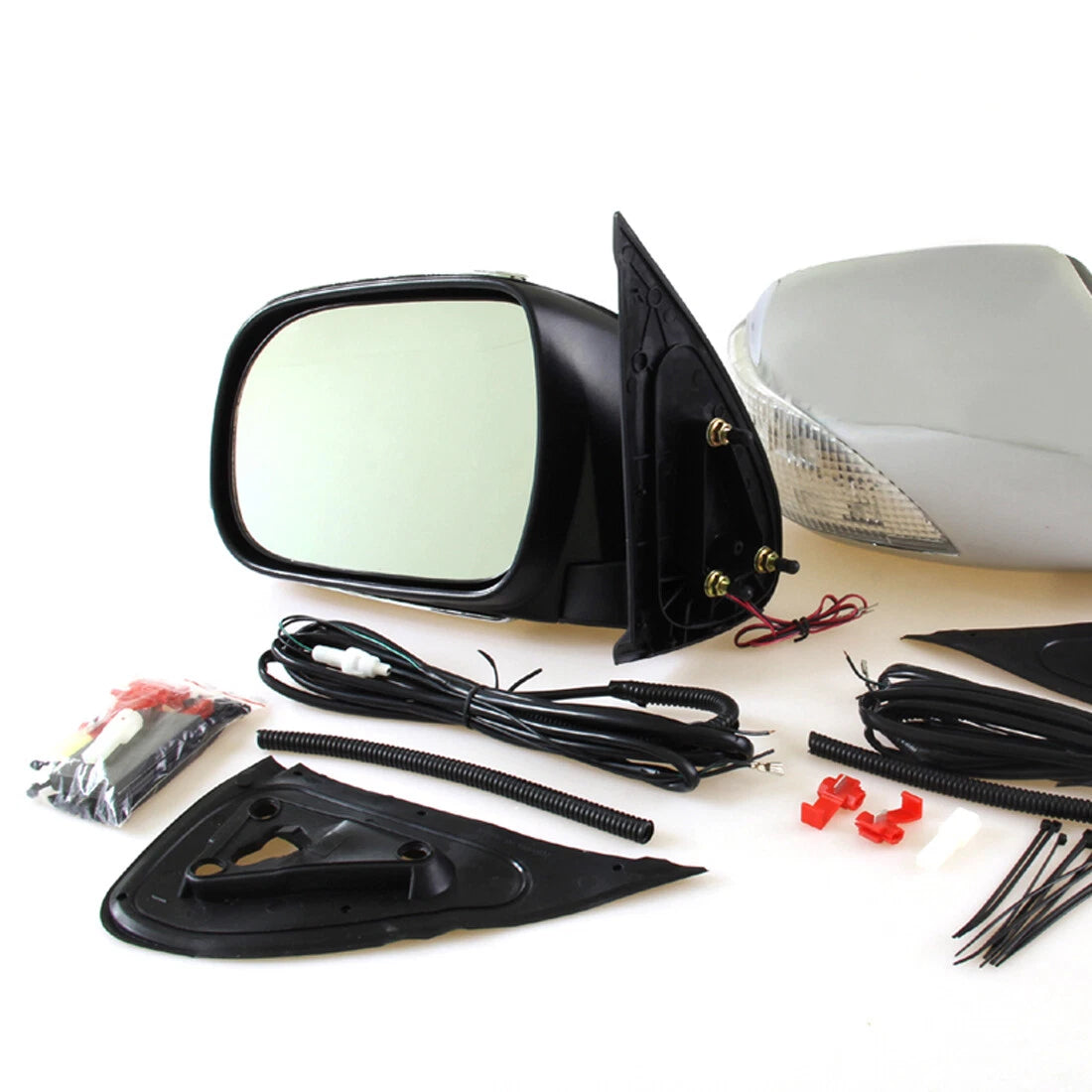Chrome LED Door Wing Mirrors for Toyota HiluxSR5 2004-2012