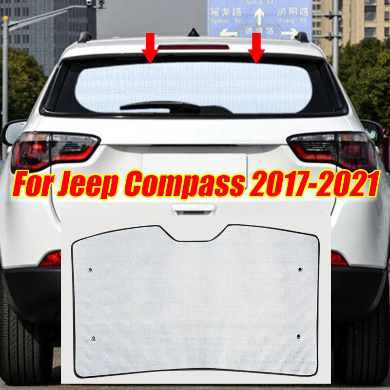 Rear Windshield Privacy Sun Shade Cover for Jeep Compass (2017–2021)