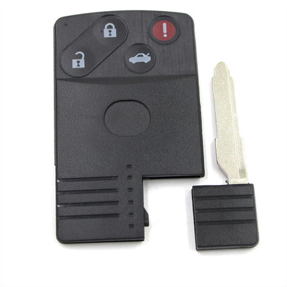 4 Button Smart Card Remote Key Shell Case Fob Fits MAZDA 5 6 CX-7 CX-9 RX8 Miata