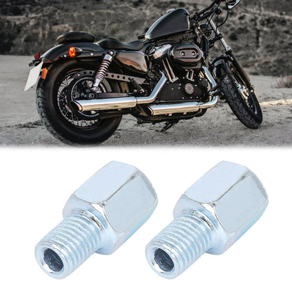 2pcs 10mm LH to 10mm RH Rearview Mirrors Adapter for Motorcycle Bike