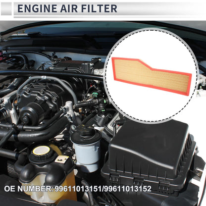 Car Engine Air Filter 1 Pc for Porsche 911 3.4L 3.6L (1999 - 2008)