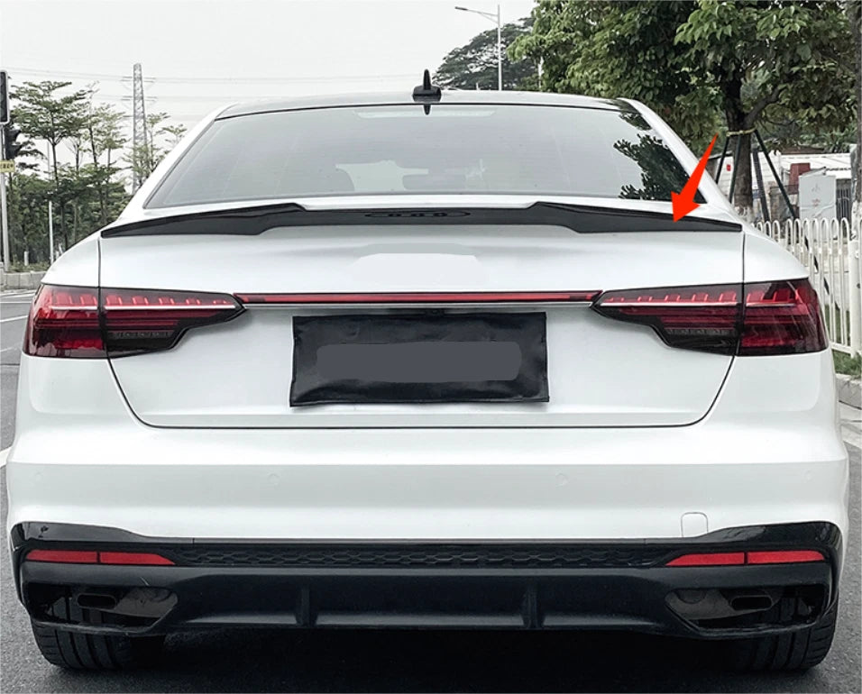 Rear Spoiler Wing Trunk Unpainted for Audi B9 A4 S4 Sedan (2017-2024)