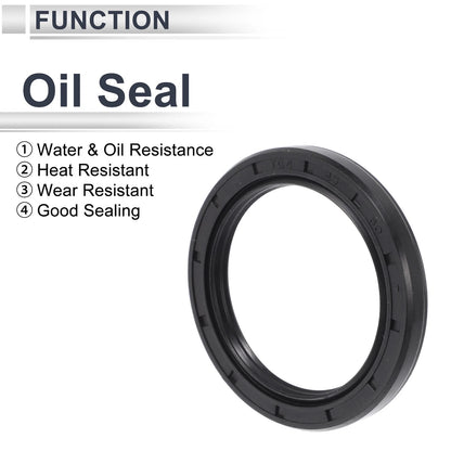 Oil Seal 45x60x7mm 5 Pcs Seal Ring Rotary Shaft Seal NBR Rubber for Vehicles