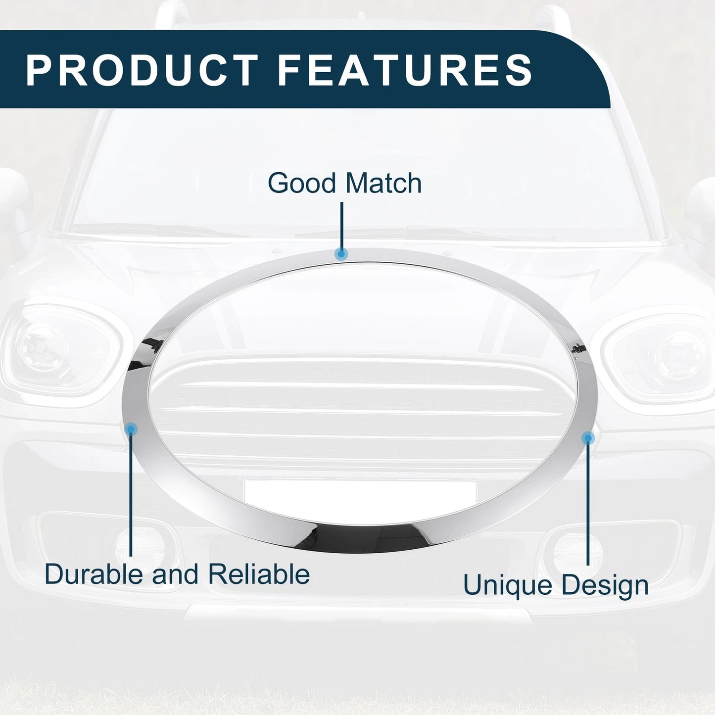 Front Right Headlight Trim Bezel for Mini Cooper (2014-2024)