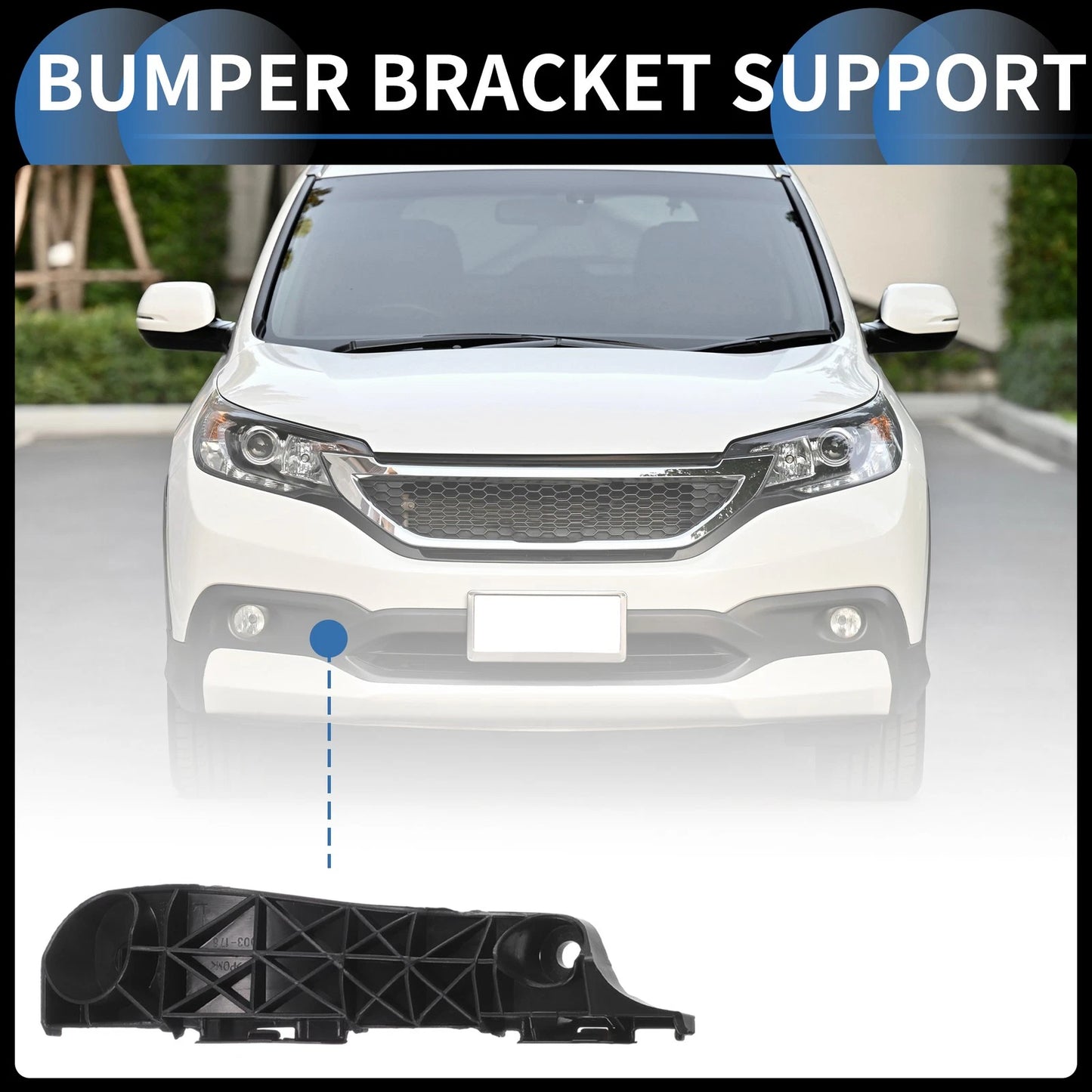 1pc Left Front Bumper Retainer Bracket for Toyota RAV4 (2006–2012)