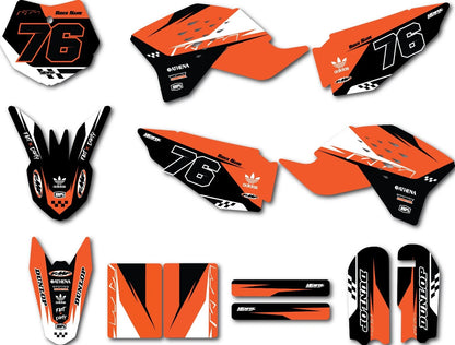 Custom Graphics Kit Decals for KTM 50 (2009-2015)