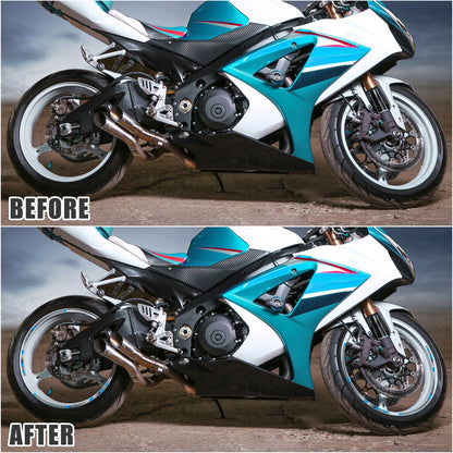 12 x 17inch Motorcycle Wheel Rim Decals for Suzuki GSX-R 250