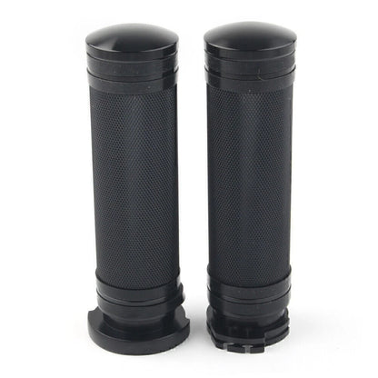 Black Handlebar Handgrip for Harley Sportster Dyna Softail Touring