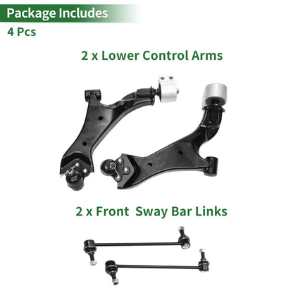 4 x Front Suspension Kit Control Arm for Chevrolet Equinox