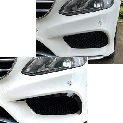 2 x Front Bumper Side Spoiler Trim for Mercedes Benz E Class S212 (2013-2015)