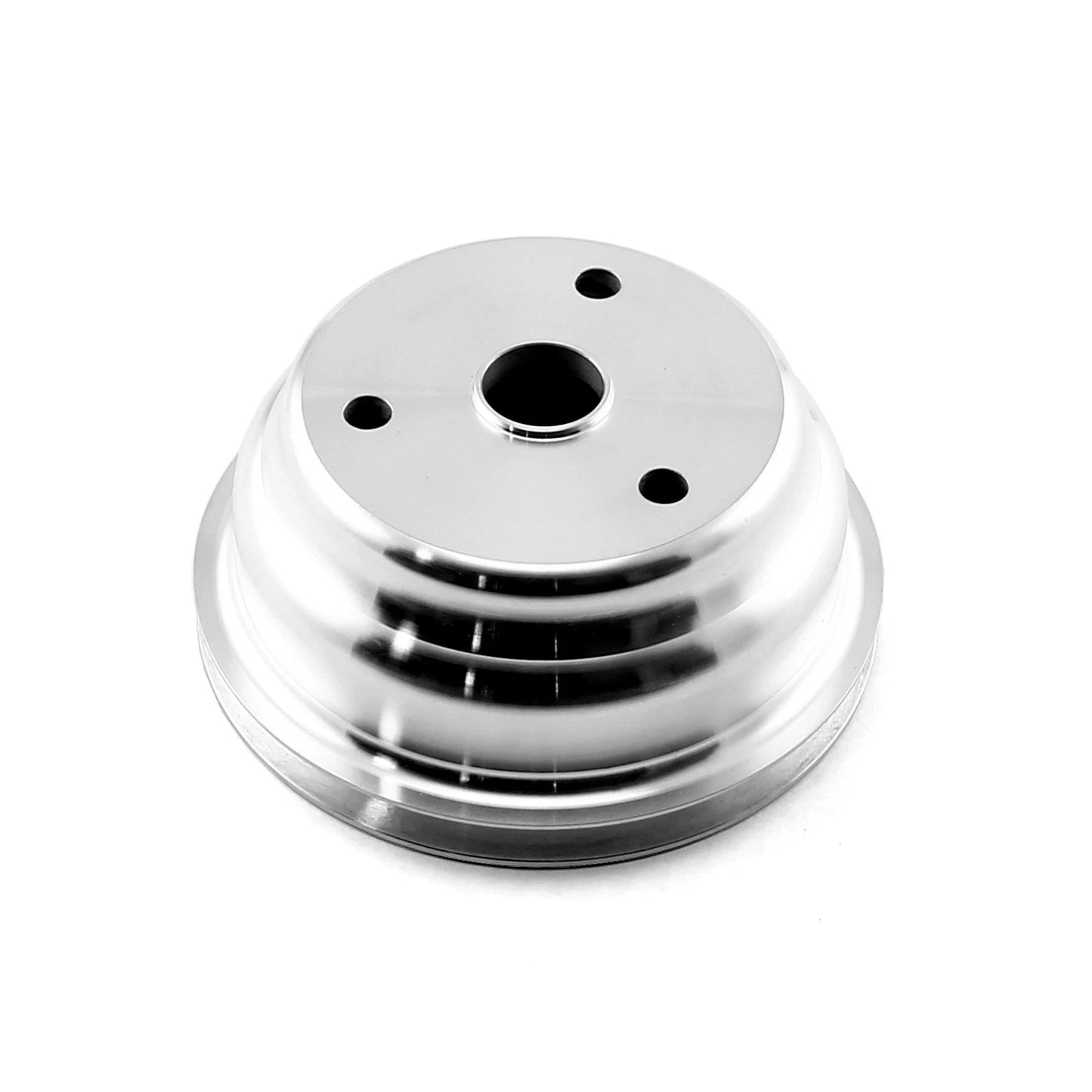 SBC 350 Billet Aluminum Long Water Pump & 1 Groove Crank Pulley for Chevy