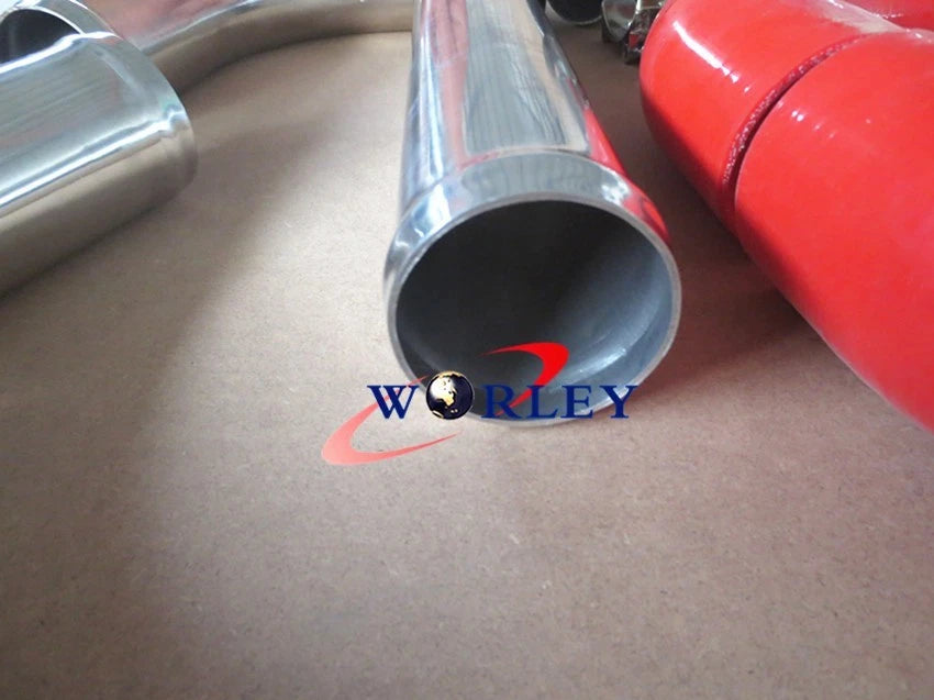 2.25" Red Aluminum Universal Intercooler Turbo Piping for Car
