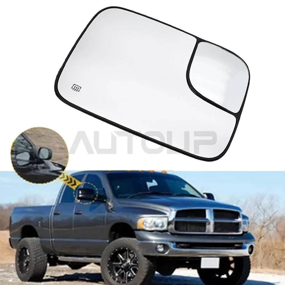 Power Heated Towing Mirror Glass for Dodge Ram 1500 2500 3500 Passenger RH Side