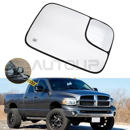 Power Heated Towing Mirror Glass for Dodge Ram 1500 2500 3500 Passenger RH Side