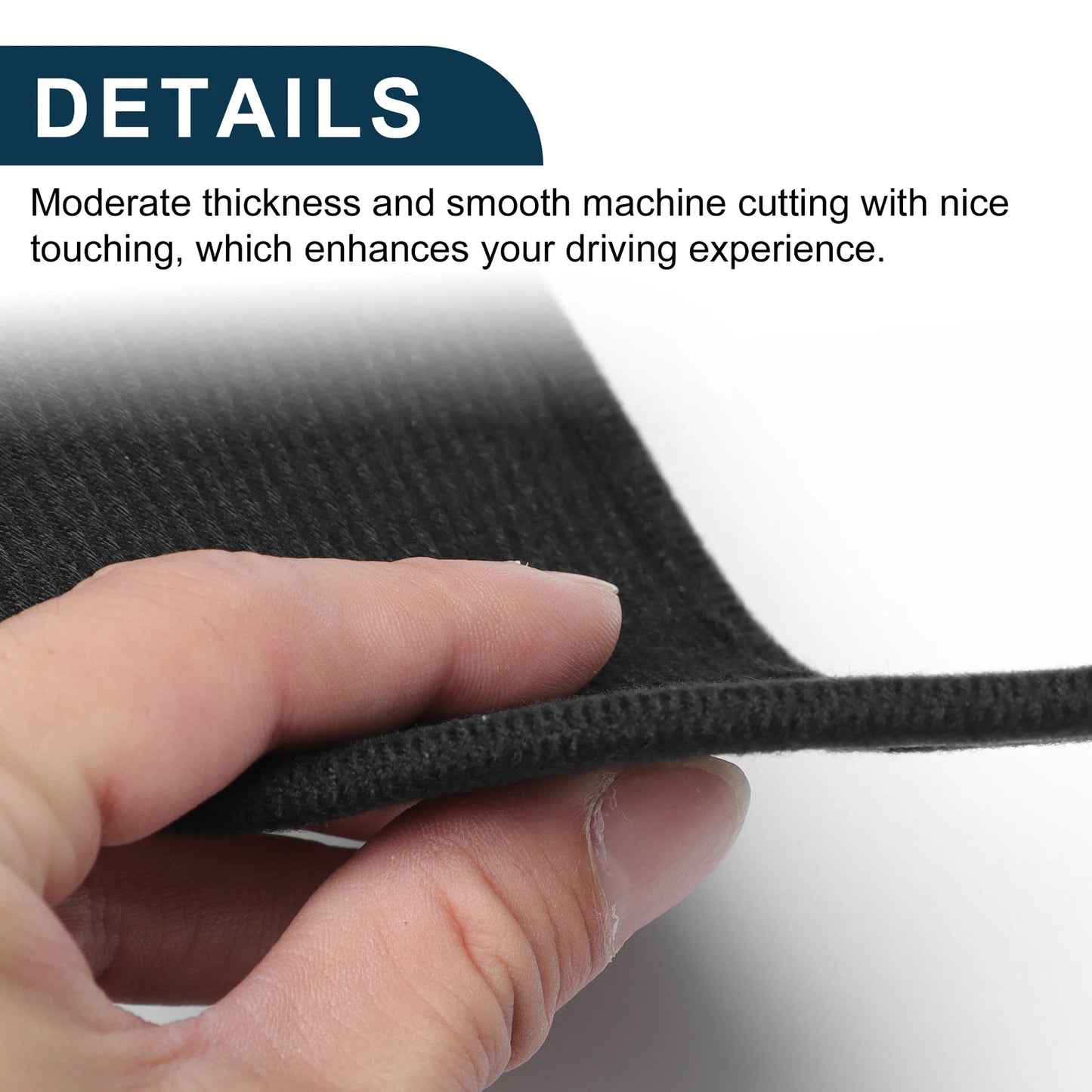 Car Door Leather Anti Kick Pad Sticker for BMW X1 (2016) - 1 Set Black
