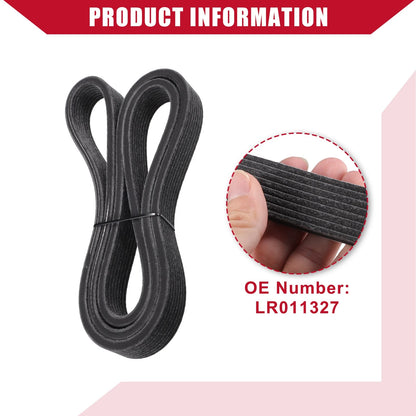 Serpentine Belt No.LR011327 for Land Rover LR4 (2014-2016) EPDM Black