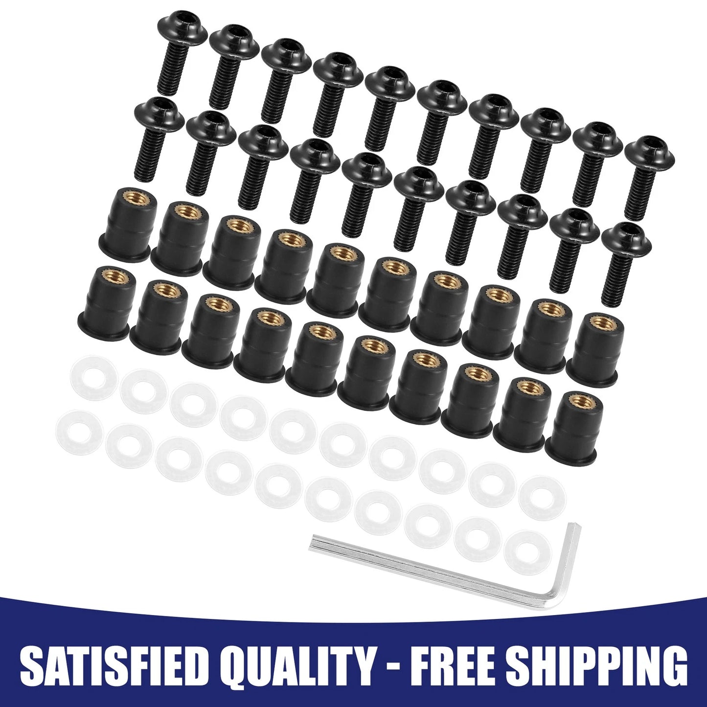 20 M5 Windscreen Screw Bolt Nut Universal for M5 Motorcycle