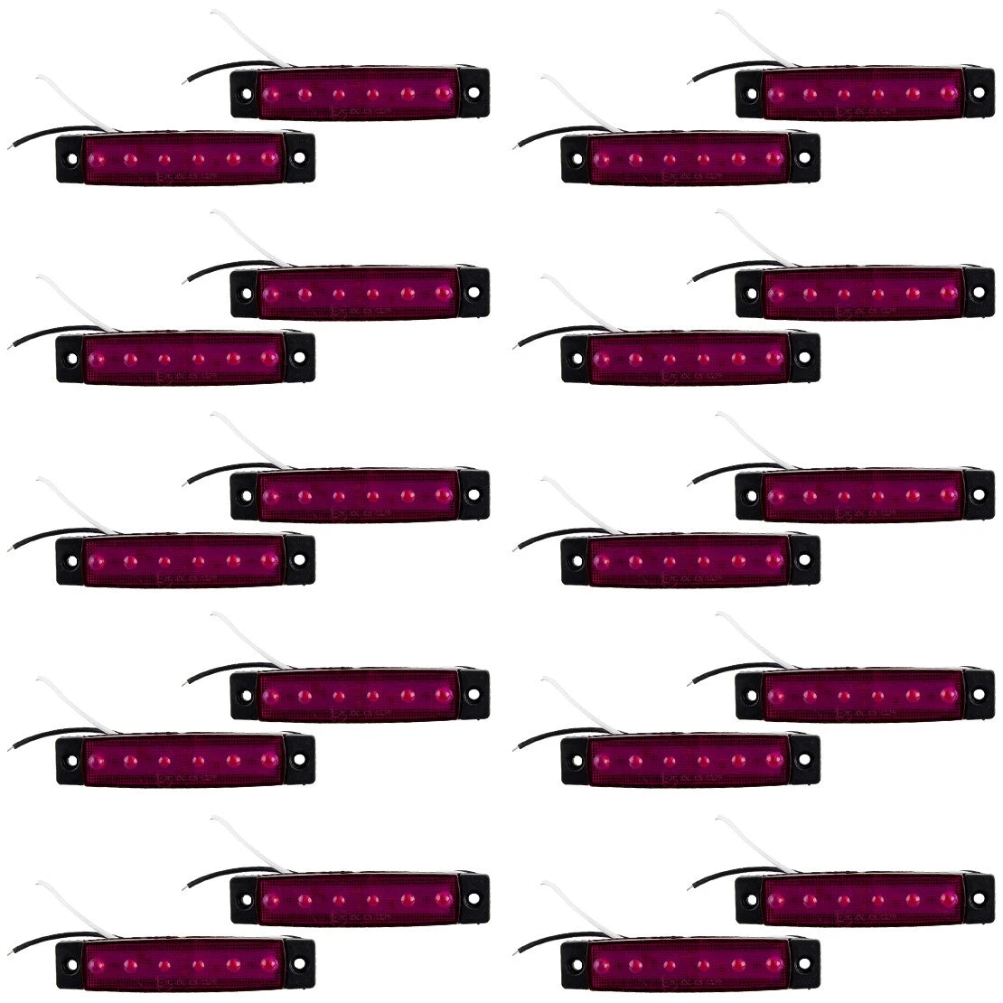 20 x LED Side Marker Lights for Boat Truck - Purple