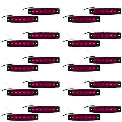 20 x LED Side Marker Lights for Boat Truck - Purple