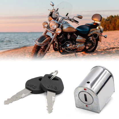 Stainless Steel Motorcycle Steering Lock w/ Keys for Honda CG125