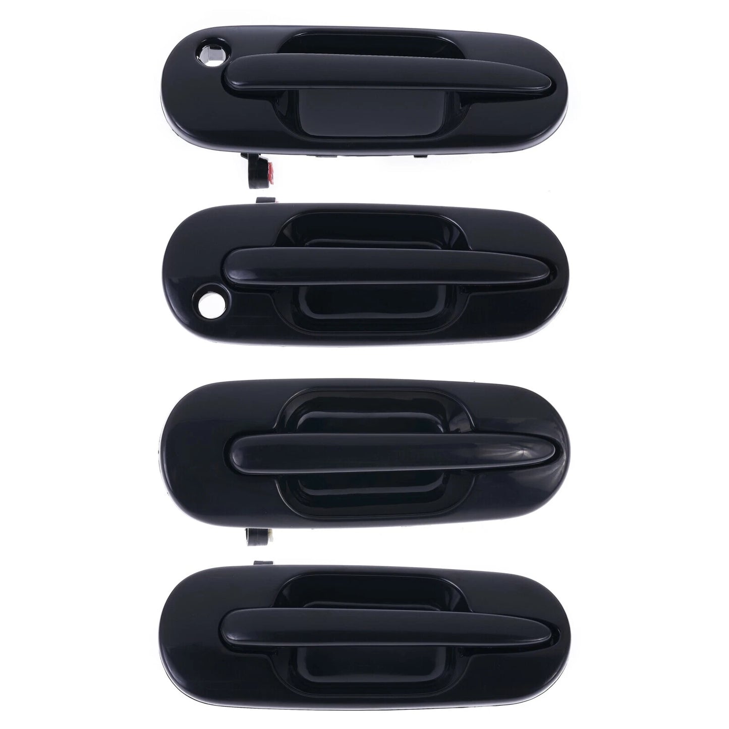 Outer Door Handle Set of 4 for Honda CR-V RD (1997-2001) Black Front Rear