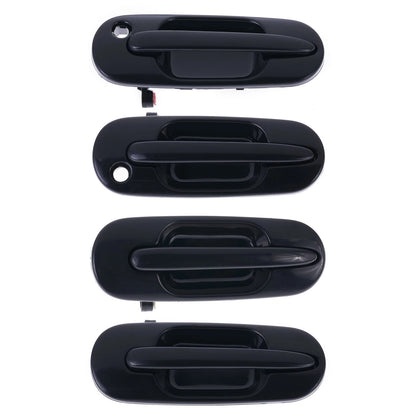 Outer Door Handle Set of 4 for Honda CR-V RD (1997-2001) Black Front Rear