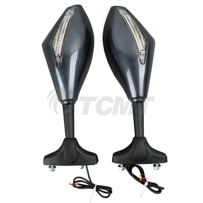 LED Turn Signal Mirrors for Kawasaki Ninja ZX-6R ZX-10R (2004 - 2011)