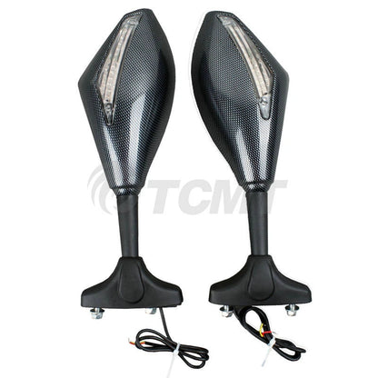 LED Turn Signal Mirrors for Kawasaki Ninja ZX-6R ZX-10R (2004 - 2011)