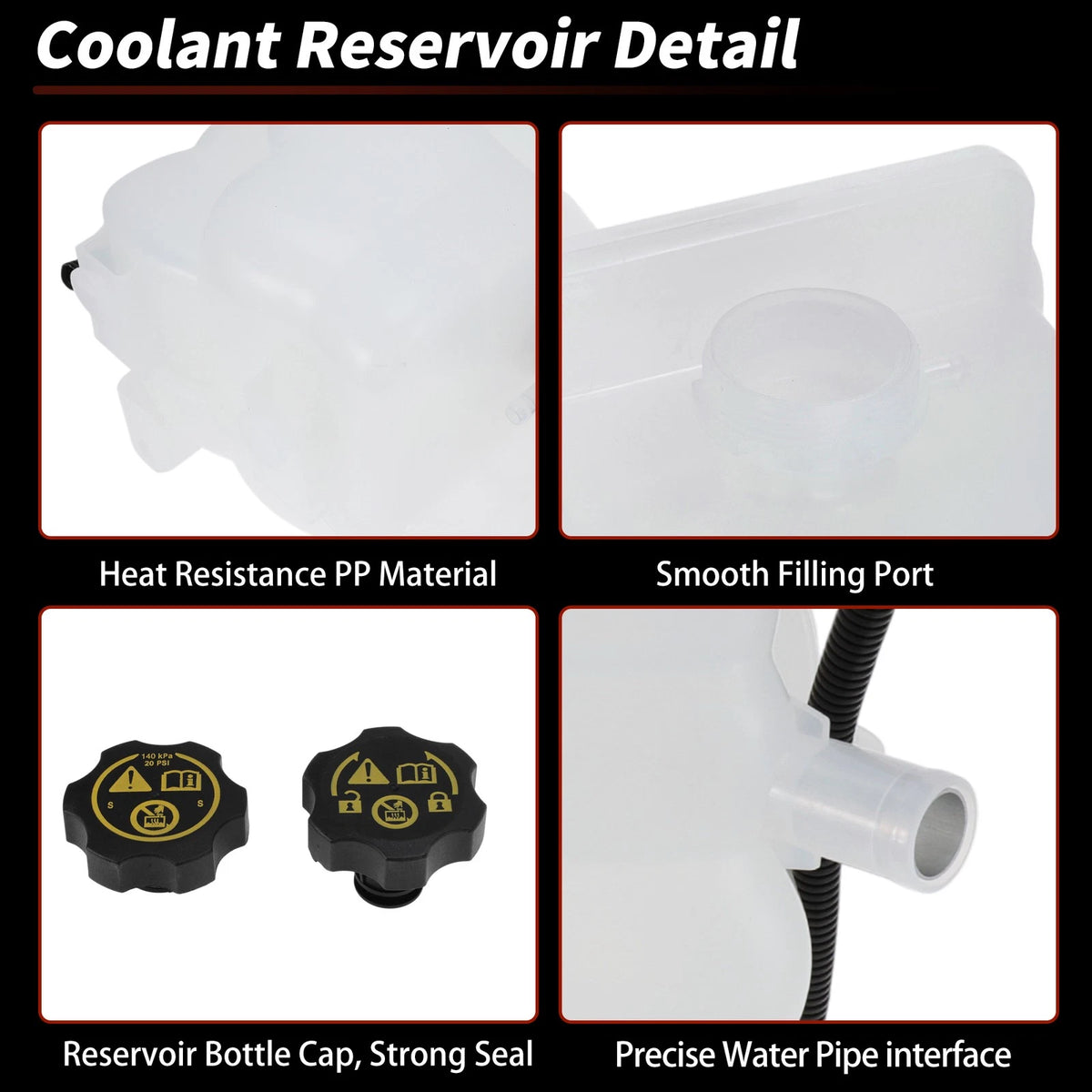 Coolant Expansion Reservoir Tank for Chevy Silverado 2500HD 3500HD