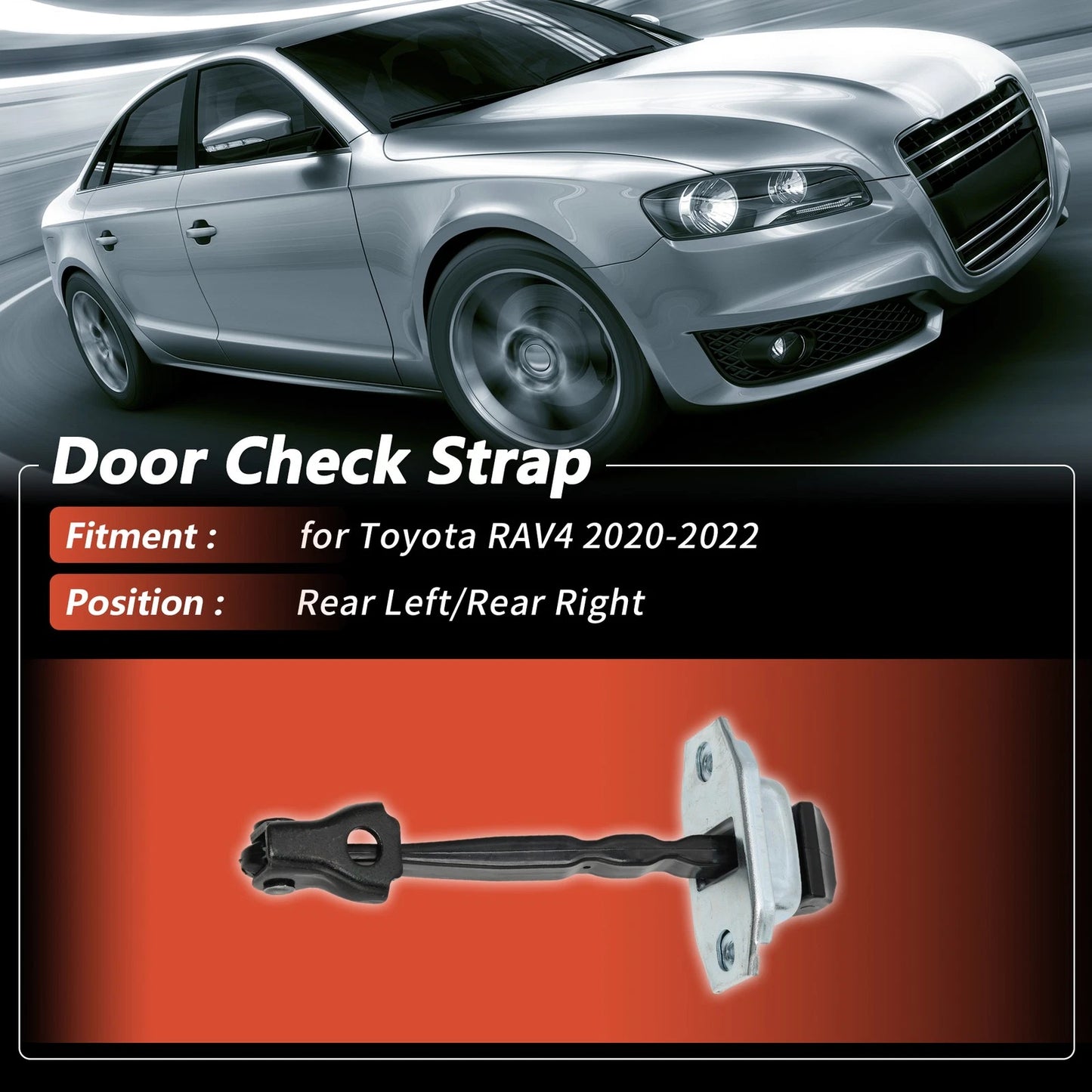 1 Pc Rear Left/Right Door Check Strap for Toyota RAV4 (2020–2022)