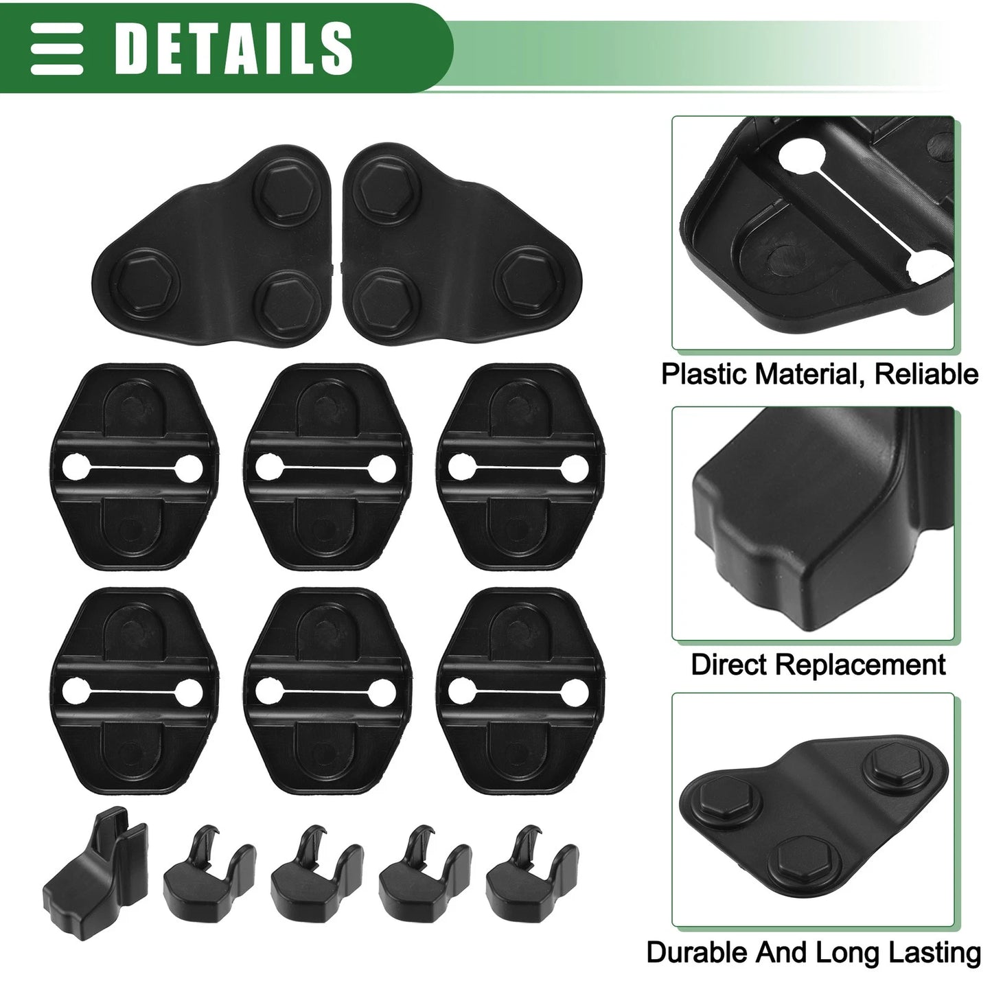Car Door Lock Cover Buckle Protector for Jeep Wrangler
