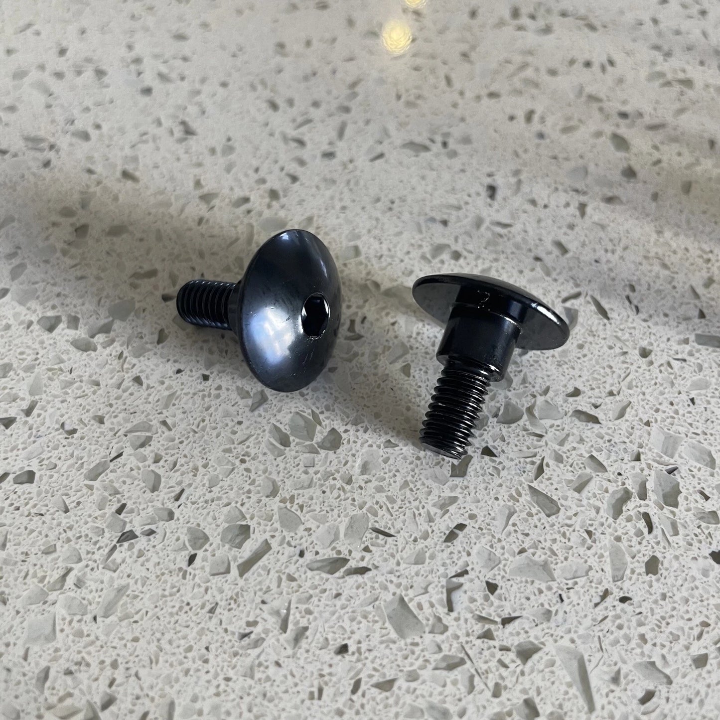 10x Black Aluminum Fairing Bolt m6 x16mm 6mm ShoulderStep Motorcycle Screw