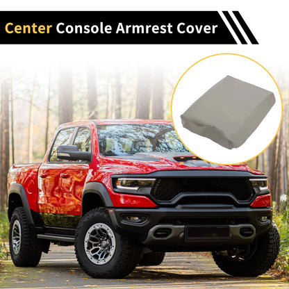 Center Console Lid Armrest Cover for Ford F-150 (2015-2023) Microfiber Leather