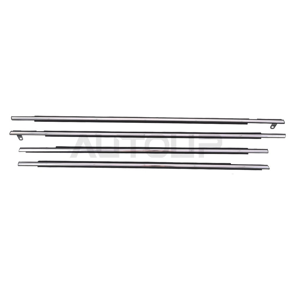 Outside Window Chrome Molding Weatherstrip Seal 4x for Toyota Venza (2009–2016)