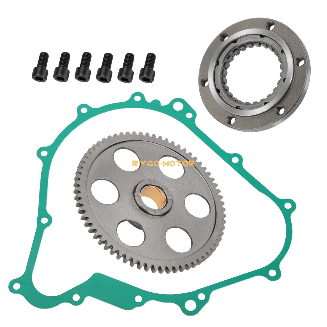 Starter Clutch One Way Gear Bearing W/Gasket for Yamaha Rhino 450 (2006–2009)