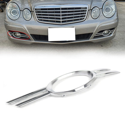 Right Fog Light Grills Chrome Trim for Mercedes-Benz E320 E350 E550 E63 (2007-2009)
