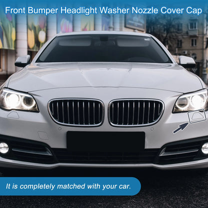 Bumper Headlight Washer Nozzle Cover for BMW M5 (2013-2016) Gray