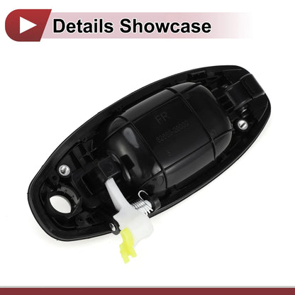 Exterior Door Handle for Hyundai Santa Fe Front Right Black (2013-2018)