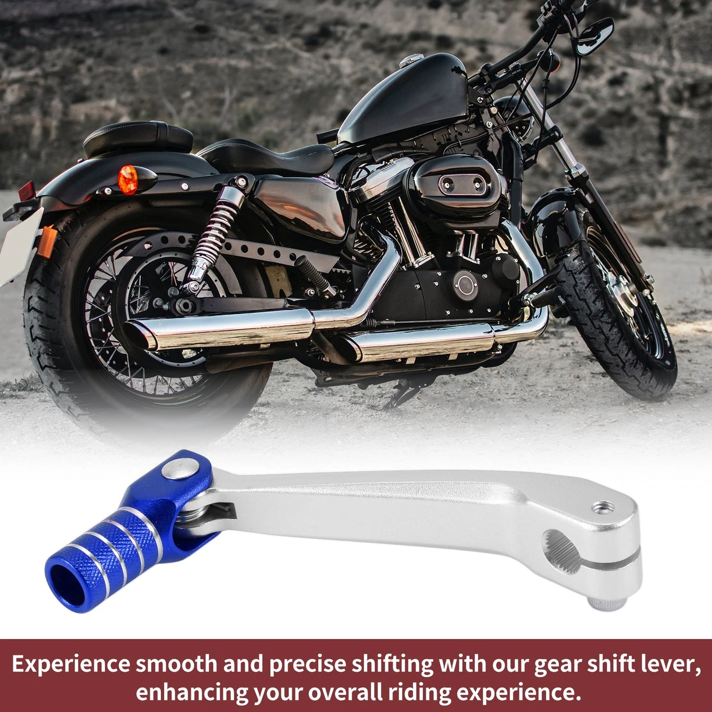 Shifter Lever for Honda CRF150F 2003-2017 - Silver Tone Blue