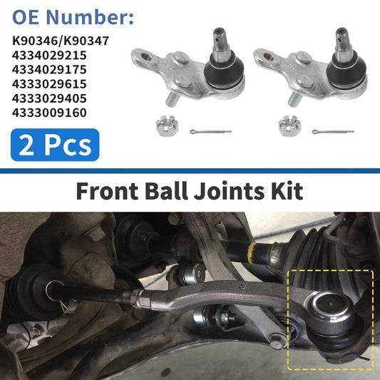2 x Front Lower Ball Joints for Toyota CAMRY (2002–2006)
