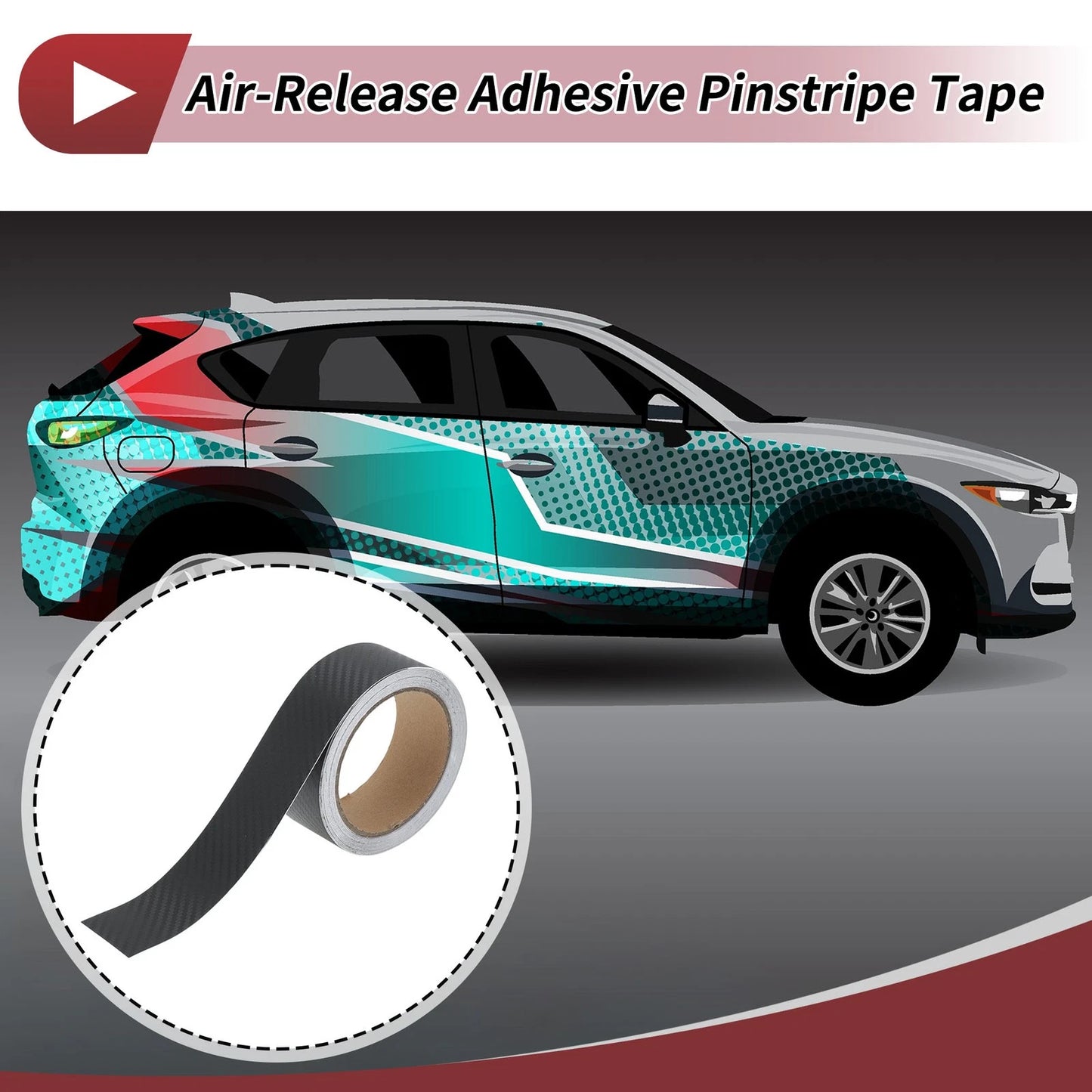 40mmx10m Pinstripe Tape for Car / Motorcycle / Boat Racing Stripes